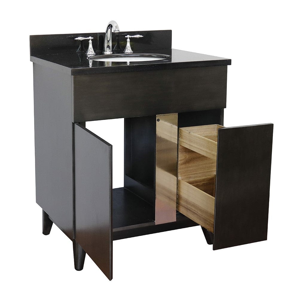 Bellaterra 31" Single Vanity in Silvery Brown Finish