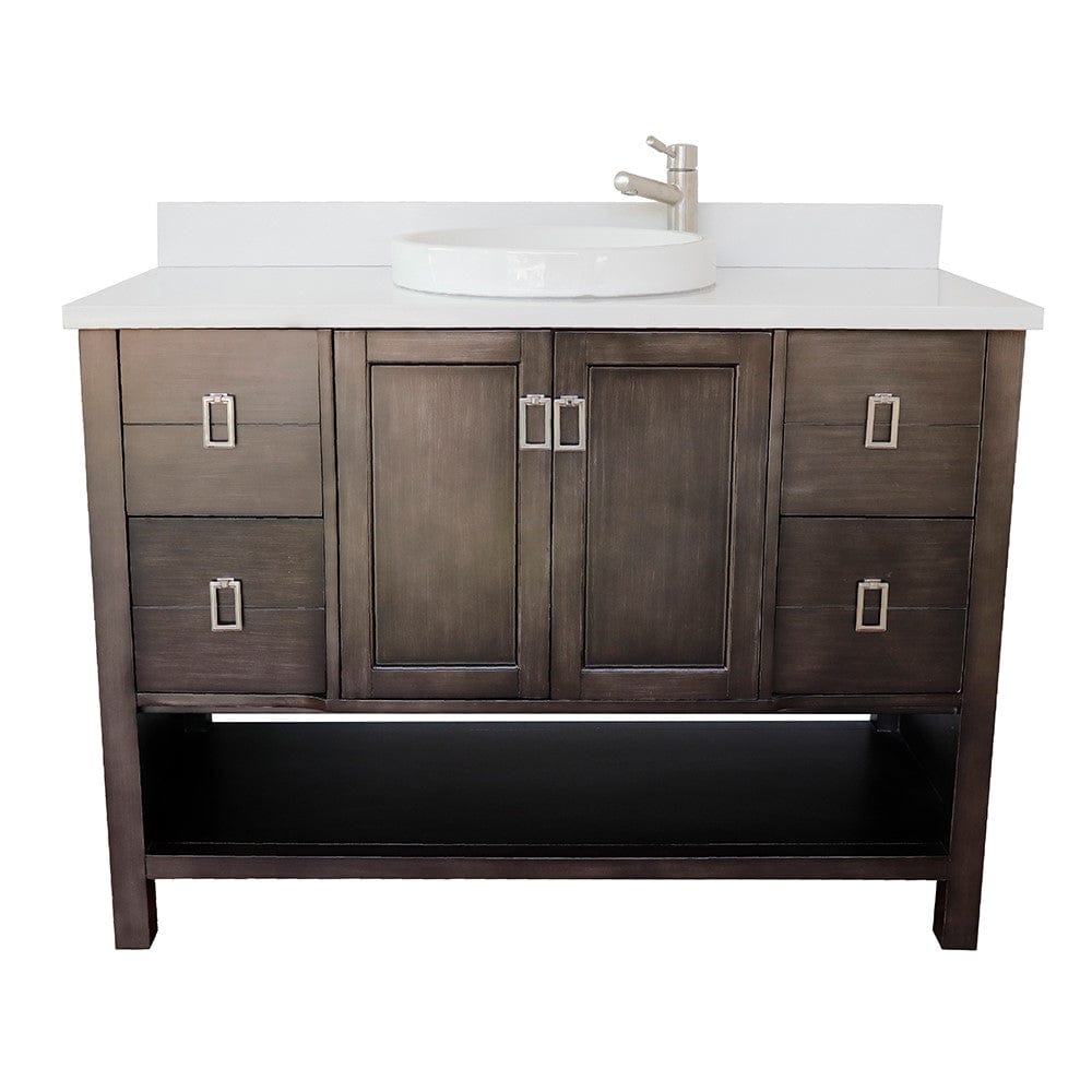 Bellaterra 49" Single Vanity in Silvery Brown Finish