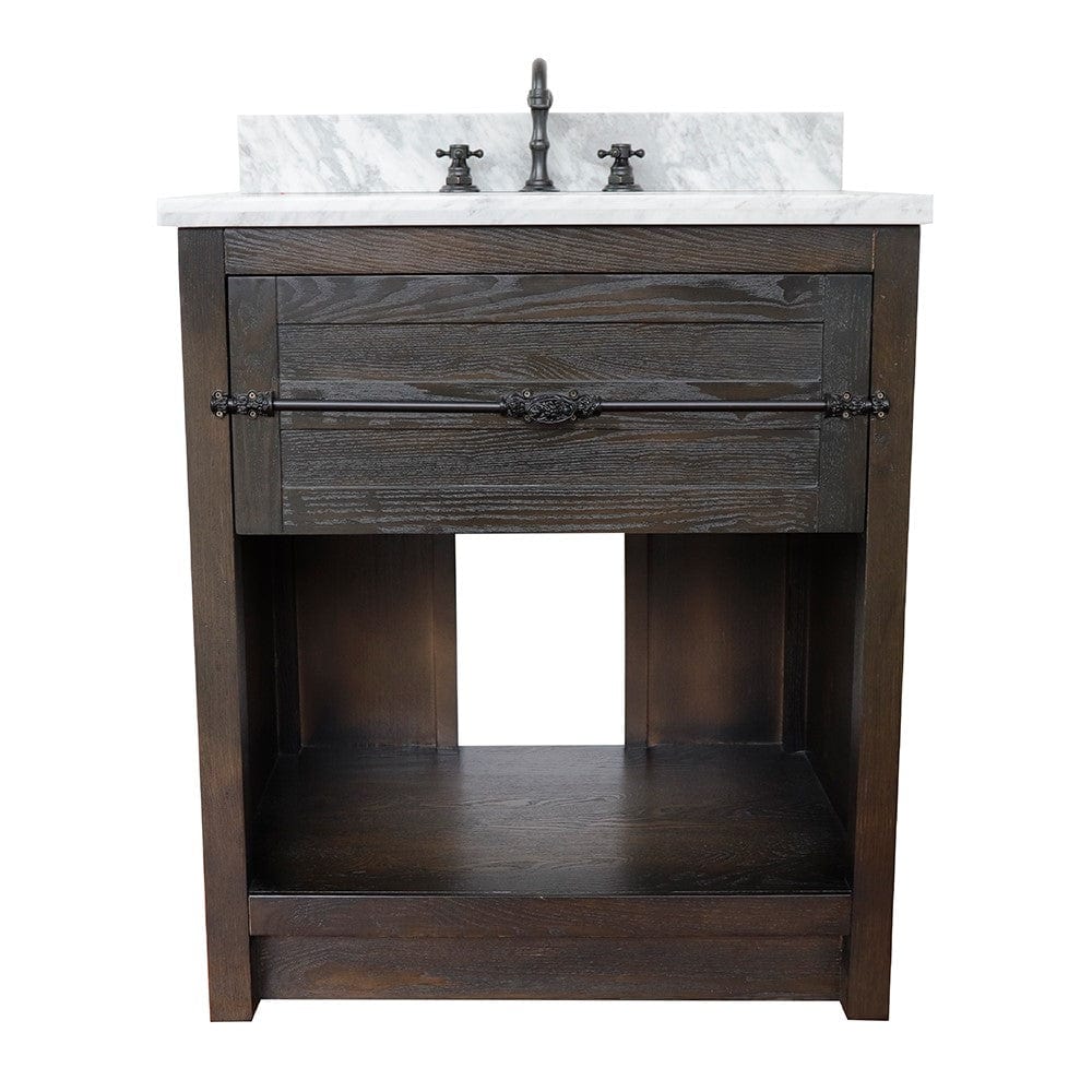 Bellaterra 31" Single Vanity in Brown Ash Finish