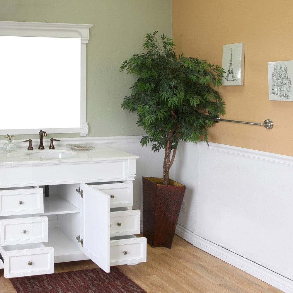 Bellaterra 50 in Single Sink Vanity Wood