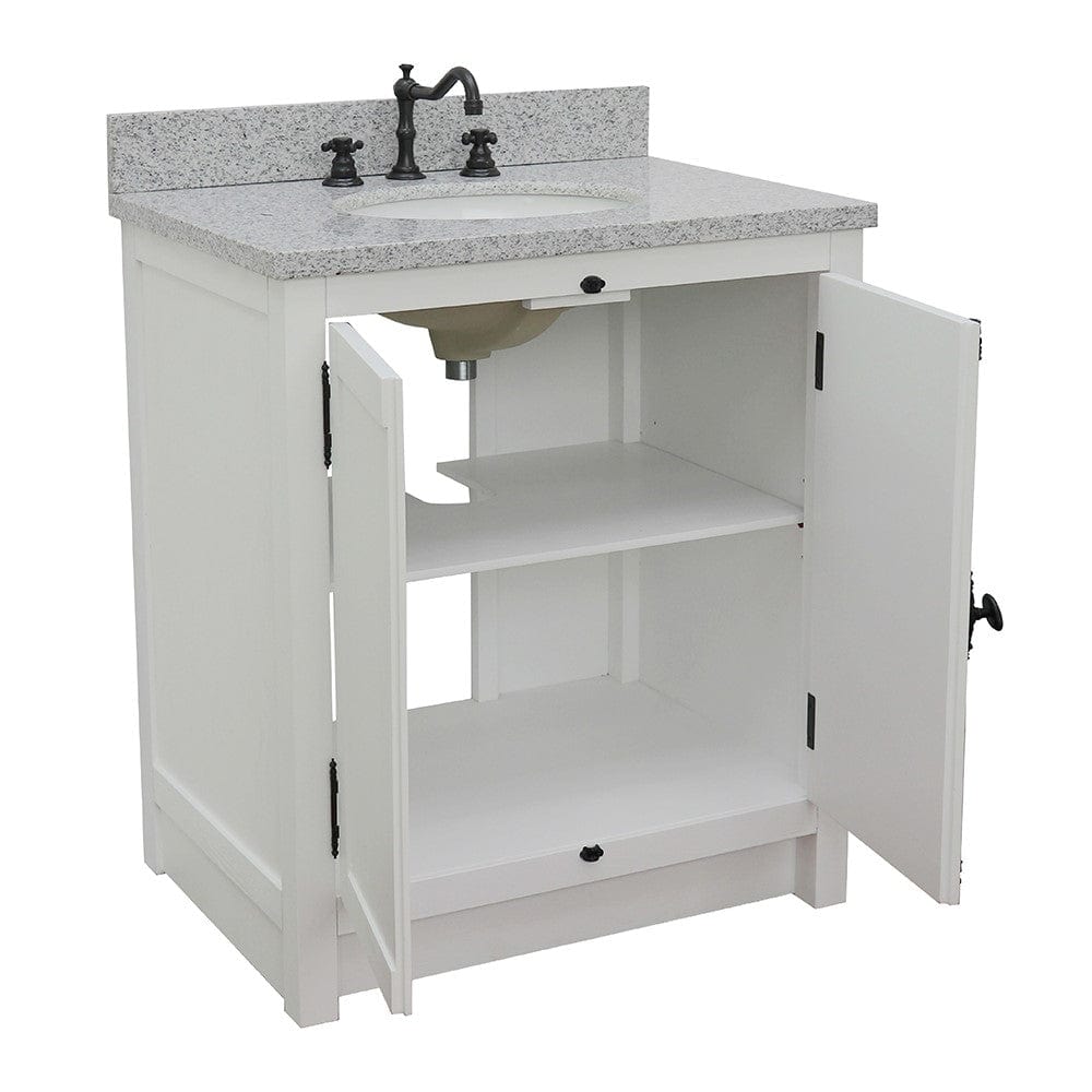 Bellaterra 31" Single Vanity in Glacier Ash Finish