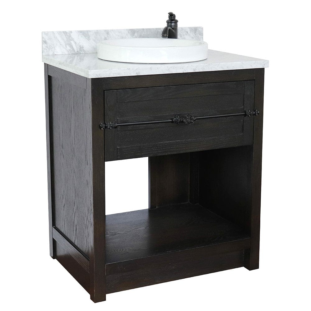 Bellaterra 31" Single Vanity in Brown Ash Finish