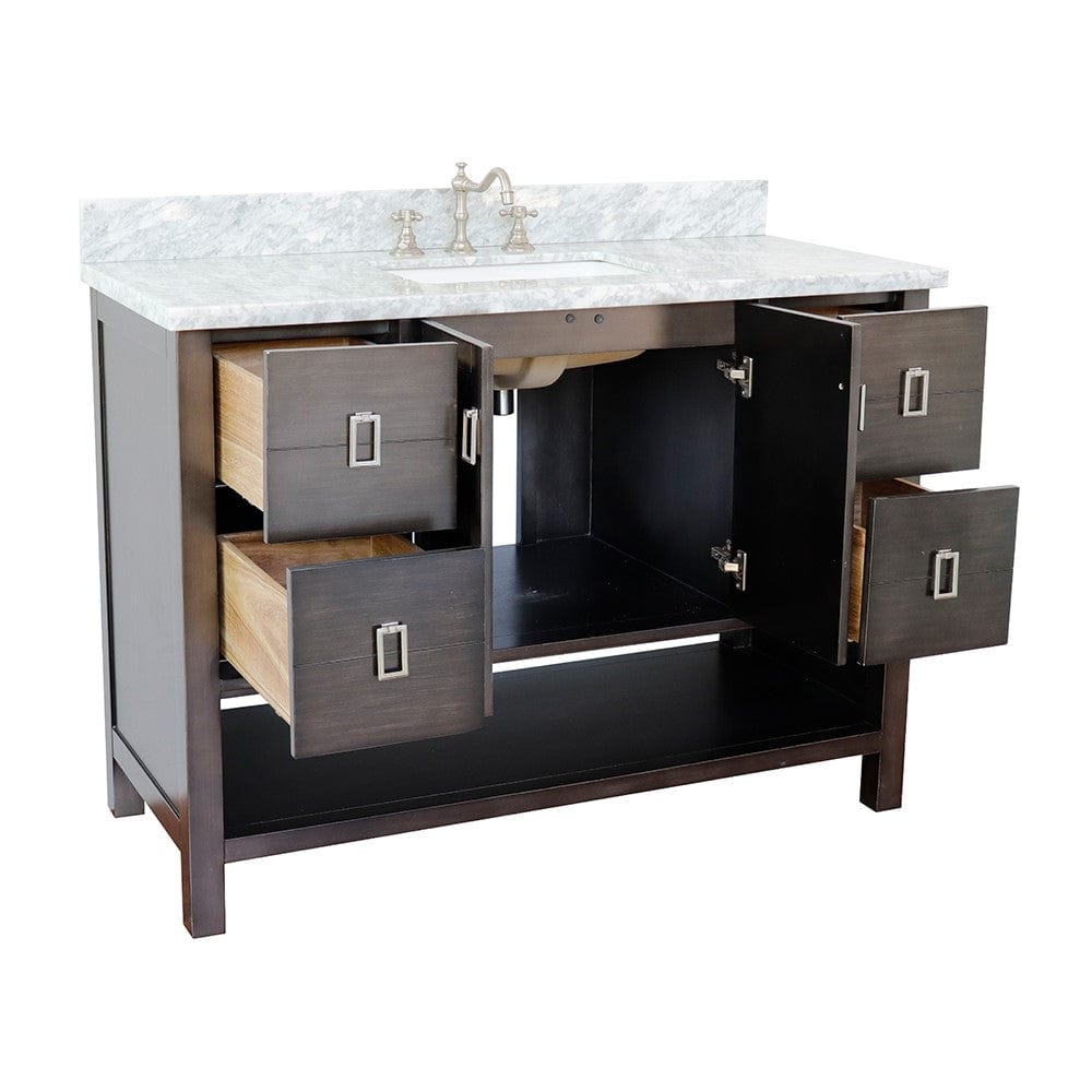 Bellaterra 49" Single Vanity in Silvery Brown Finish