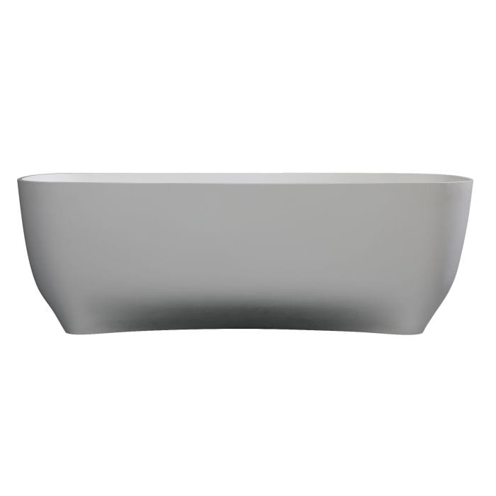 ALFI brand AB9980 67" White Matte Solid Surface Resin Bathtub