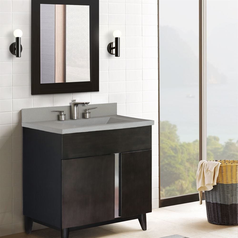 Bellaterra 31" Single Vanity in Silvery Brown Finish