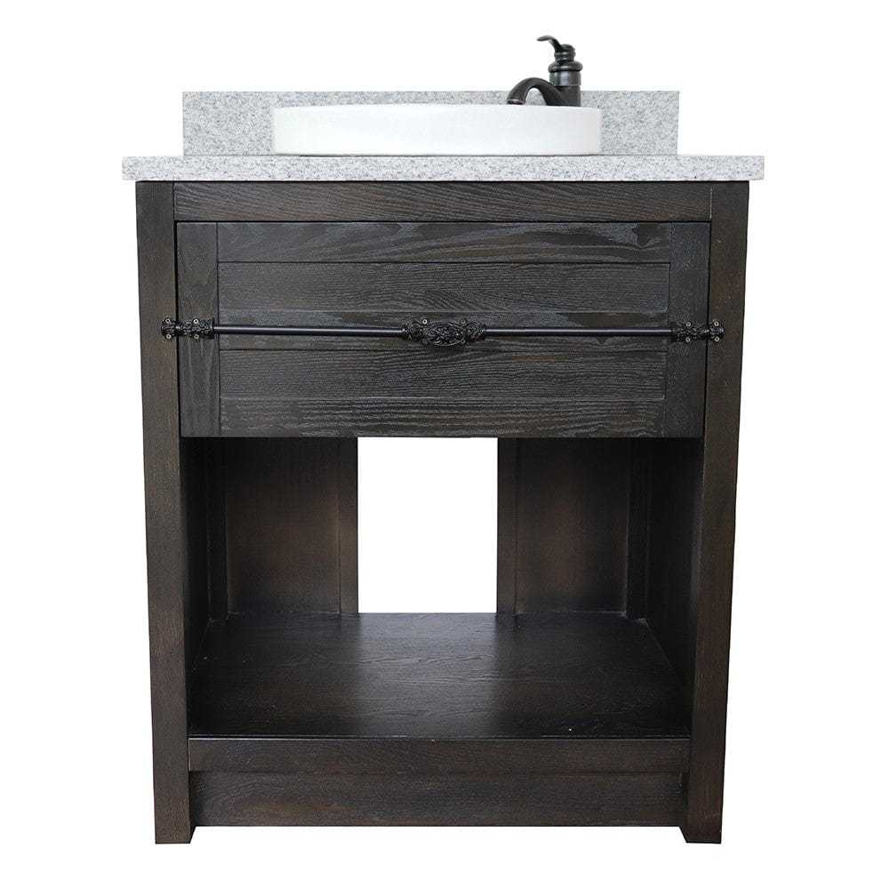 Bellaterra 31" Single Vanity in Brown Ash Finish