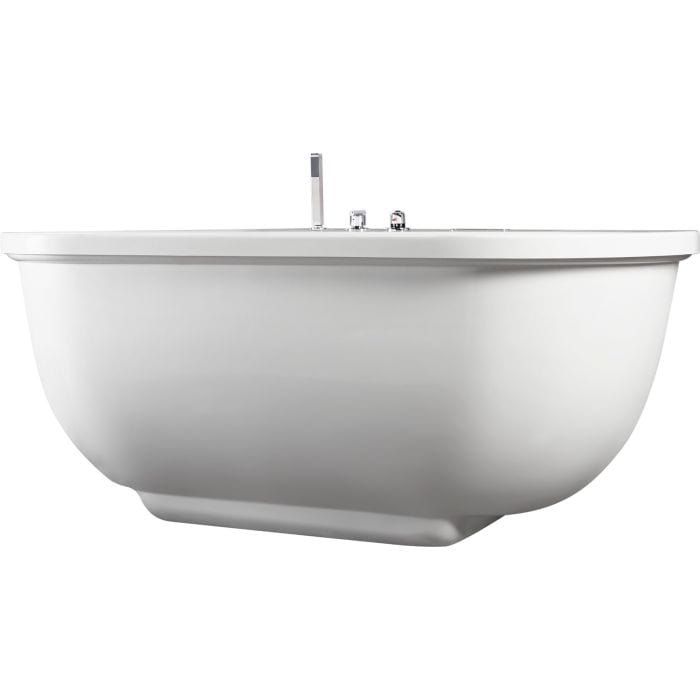 EAGO AM128ETL 6 ft Acrylic White Whirlpool Bathtub w Fixtures