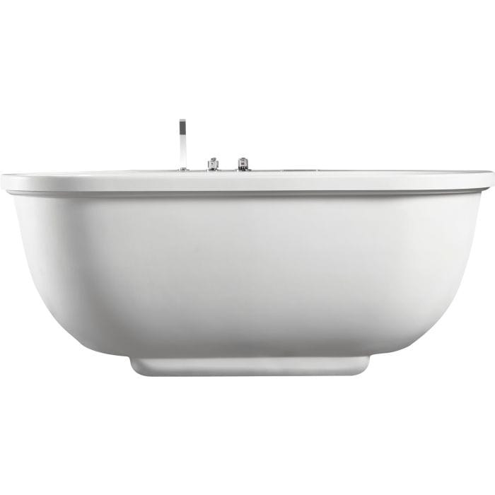 EAGO AM128ETL 6 ft Acrylic White Whirlpool Bathtub w Fixtures