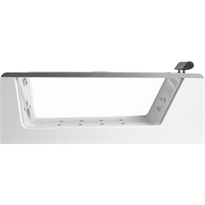 EAGO AM152ETL-6 6 ft Clear Rectangular Acrylic Whirlpool Bathtub