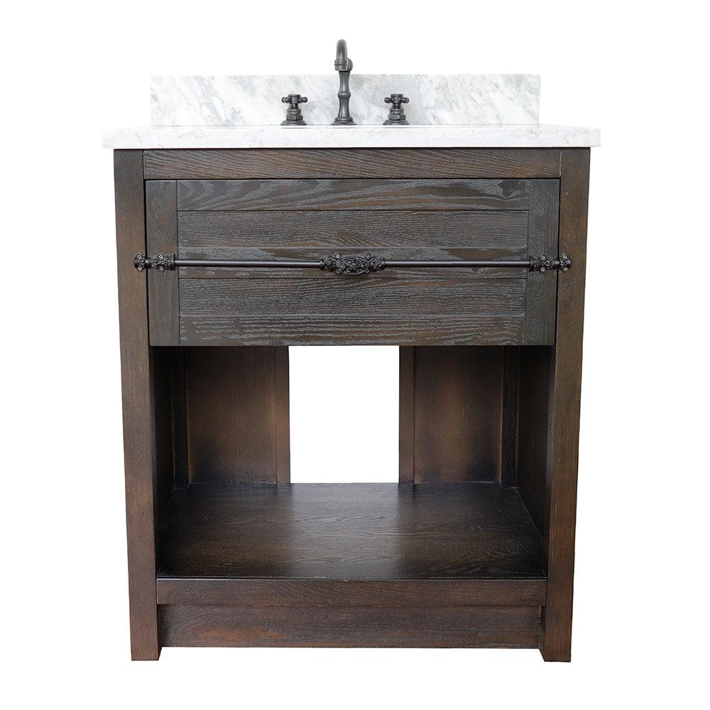 Bellaterra 31" Single Vanity in Brown Ash Finish