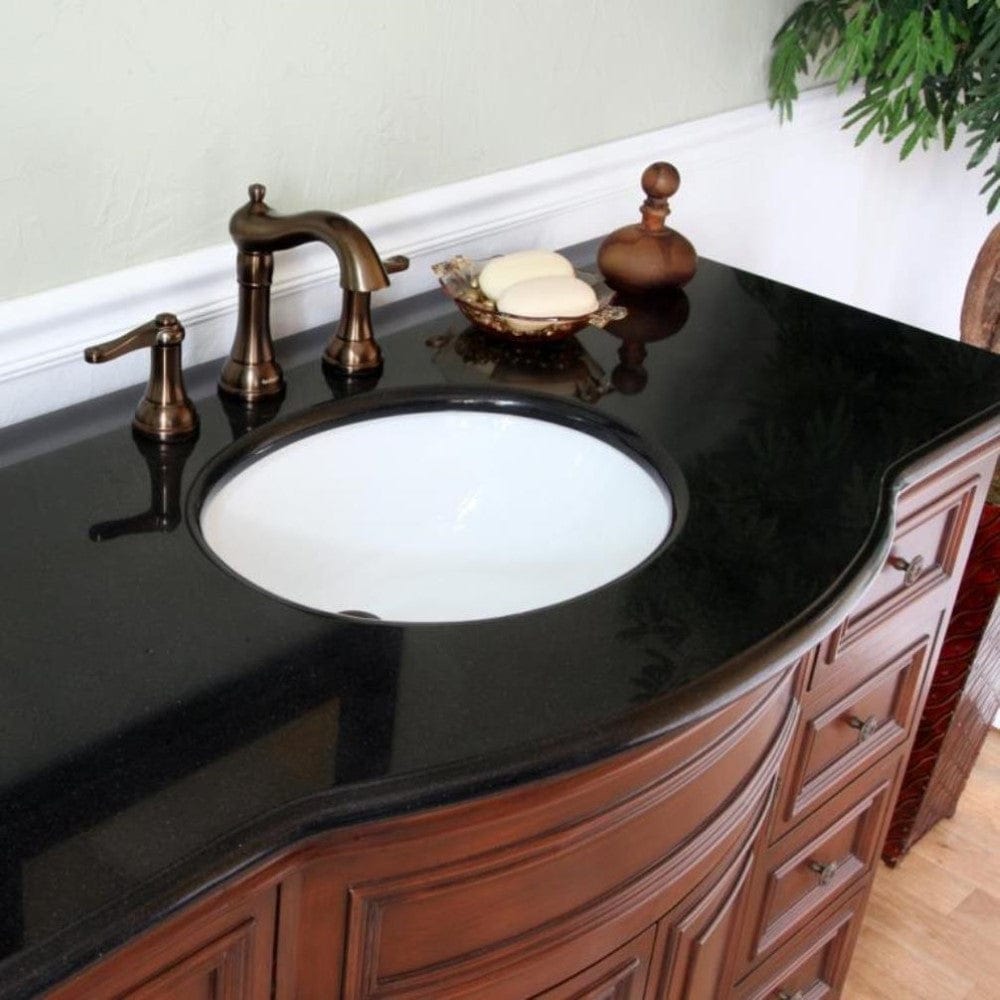 Bellaterra 48 in Single sink vanity-wood-brown cherry 605115