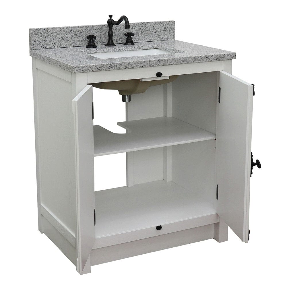 Bellaterra 31" Single Vanity in Glacier Ash Finish