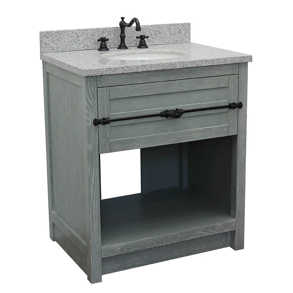 Bellaterra 31" Single Vanity in Gray Ash Finish