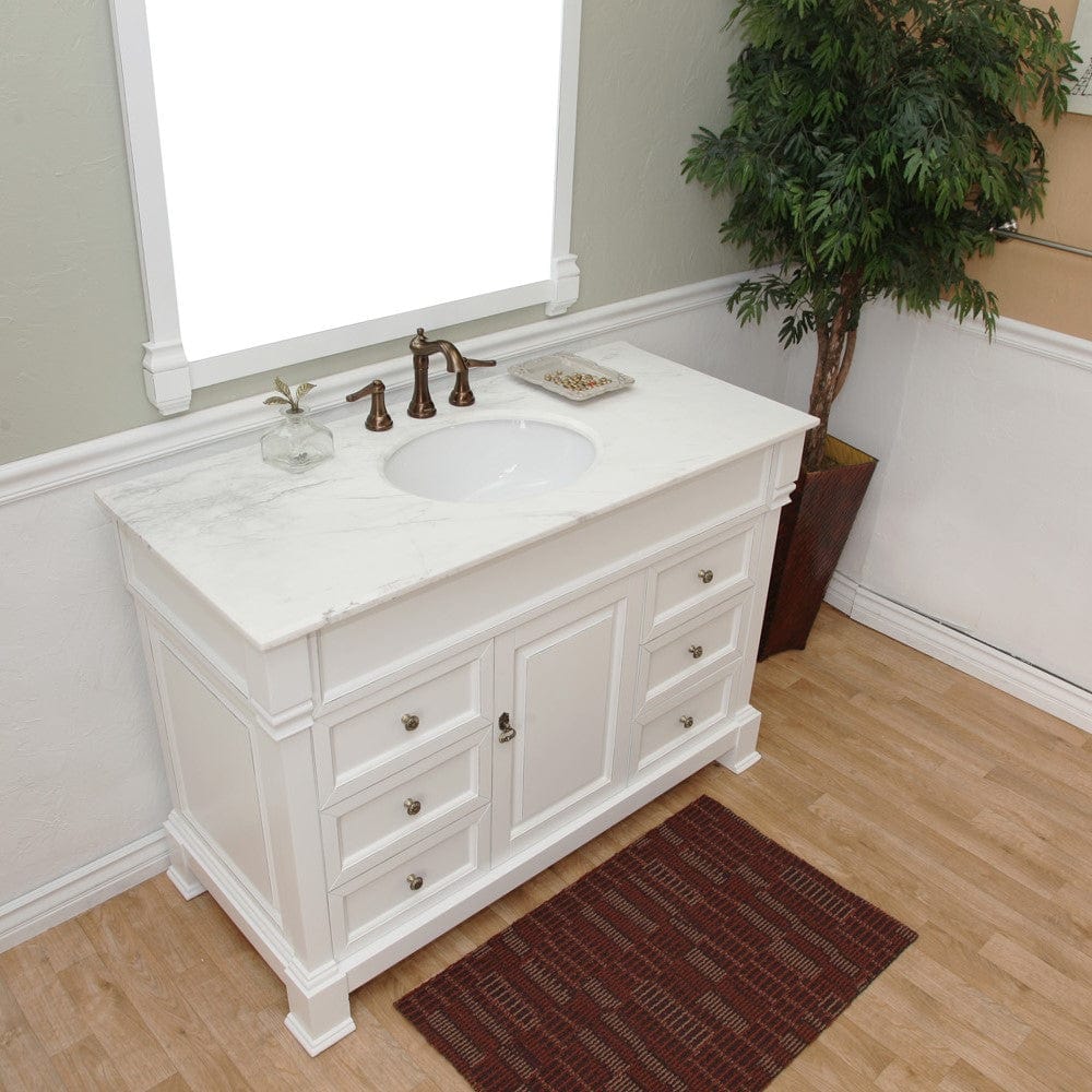 Bellaterra 50 in Single Sink Vanity Wood