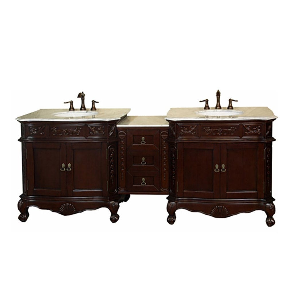 Bellaterra 82.7 in. Double Sink Vanity