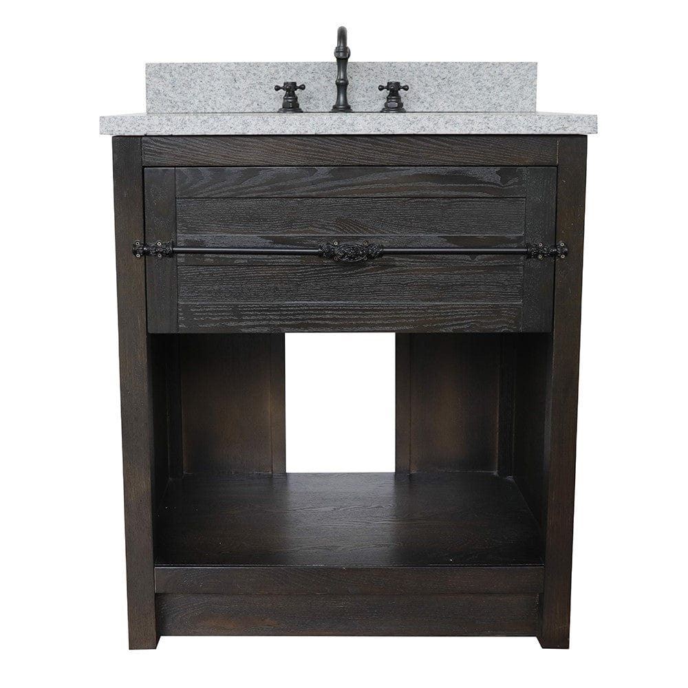 Bellaterra 31" Single Vanity in Brown Ash Finish