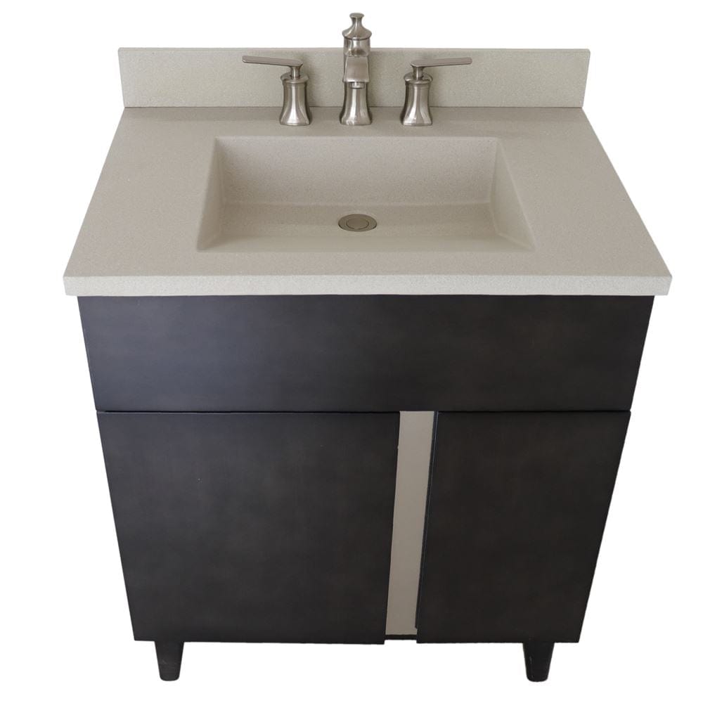 Bellaterra 31" Single Vanity in Silvery Brown Finish