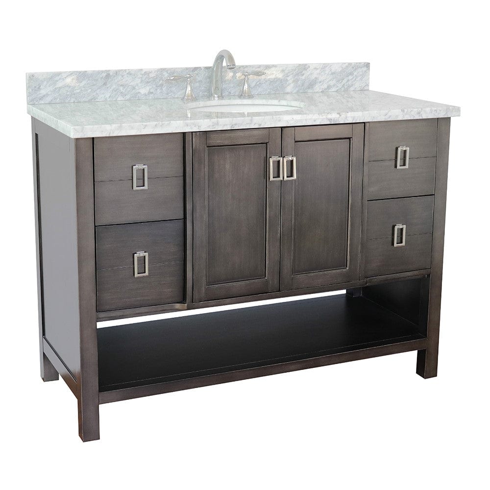 Bellaterra 49" Single Vanity in Silvery Brown Finish