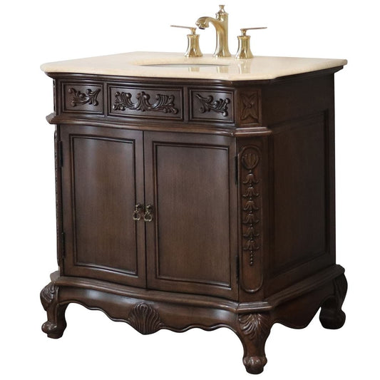 Bellaterra 34.6 in. Single Sink Vanity