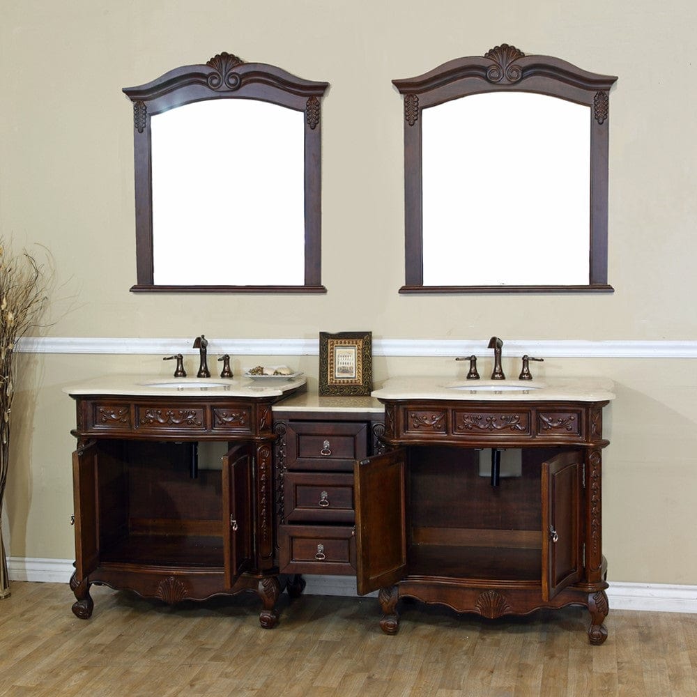 Bellaterra 82.7 in. Double Sink Vanity