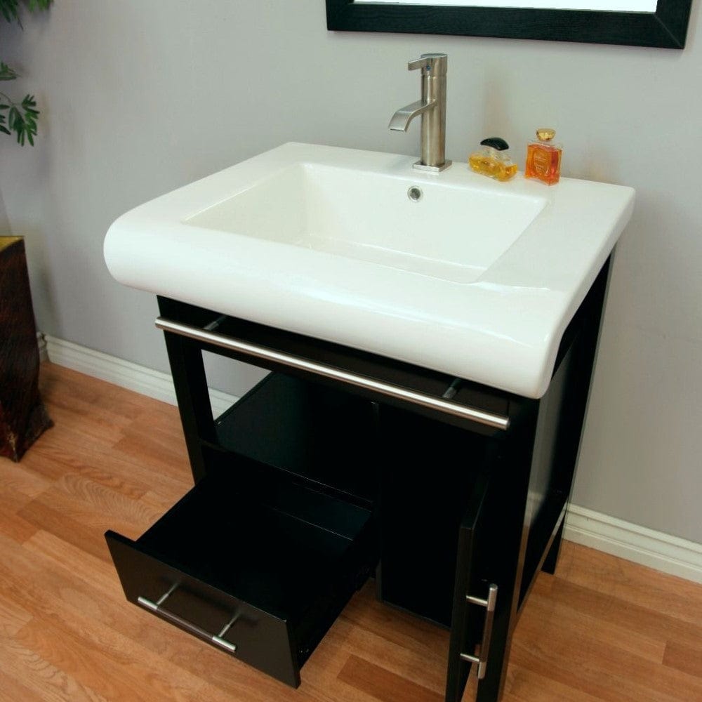 Bellaterra 36.6 in Single sink vanity-wood-black 203037-B-BG