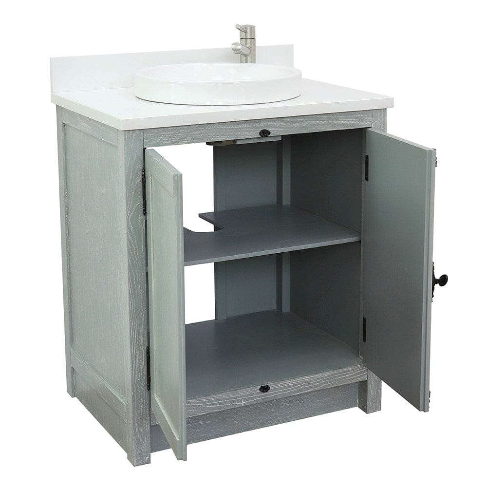 Bellaterra 31" Single Vanity in Gray Ash Finish