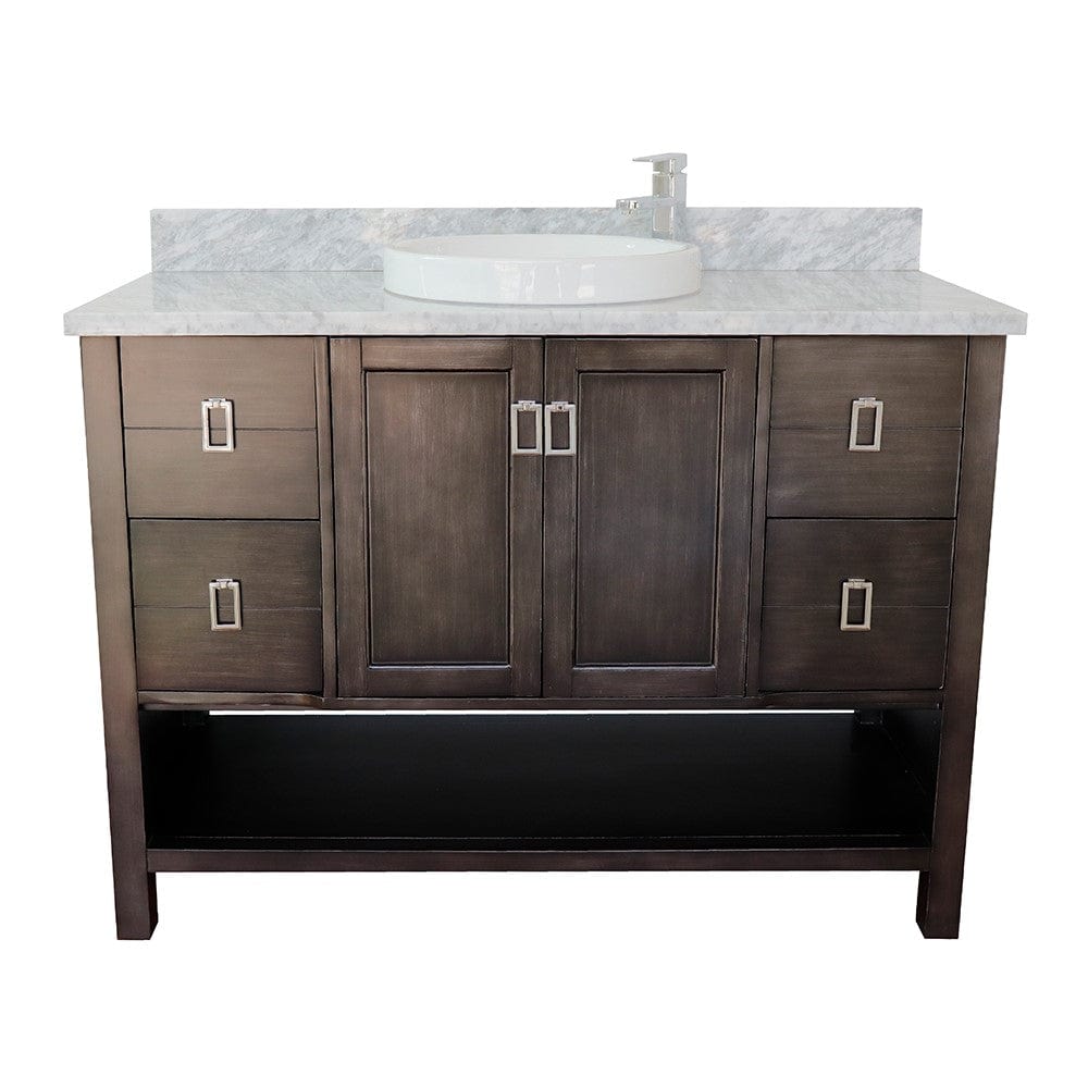 Bellaterra 49" Single Vanity in Silvery Brown Finish