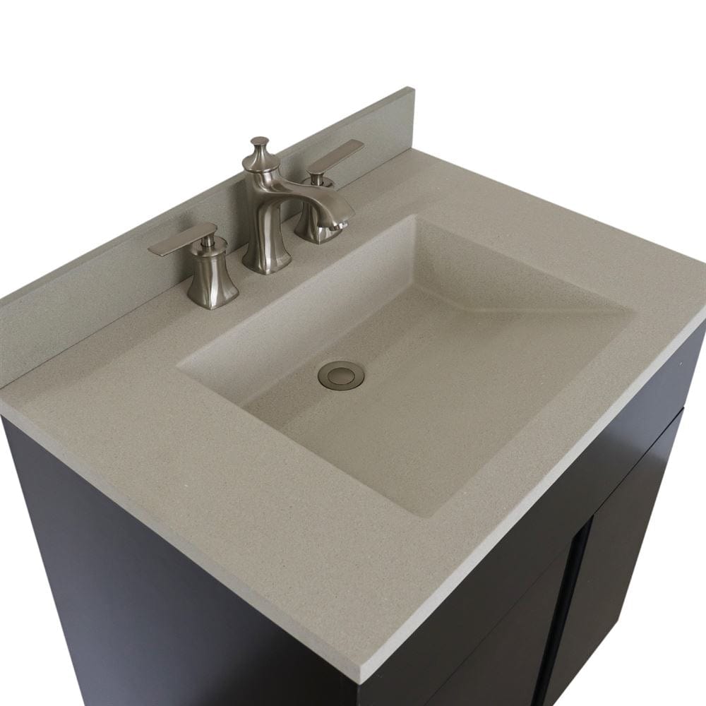 Bellaterra 31" Single Vanity in Silvery Brown Finish