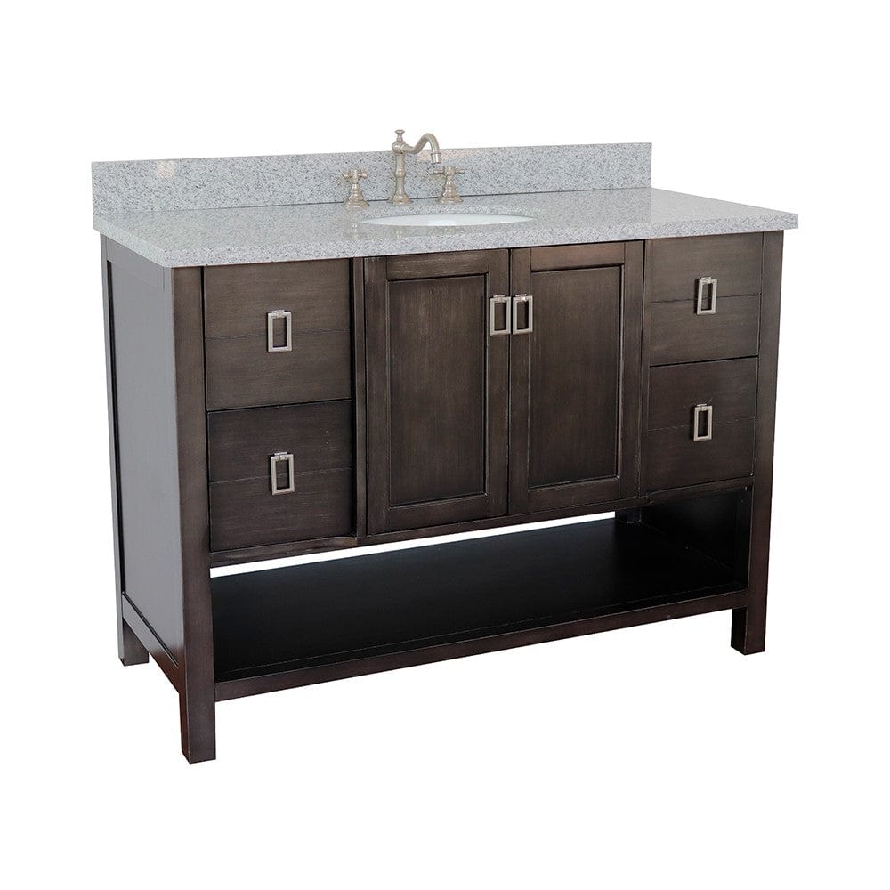 Bellaterra 49" Single Vanity in Silvery Brown Finish