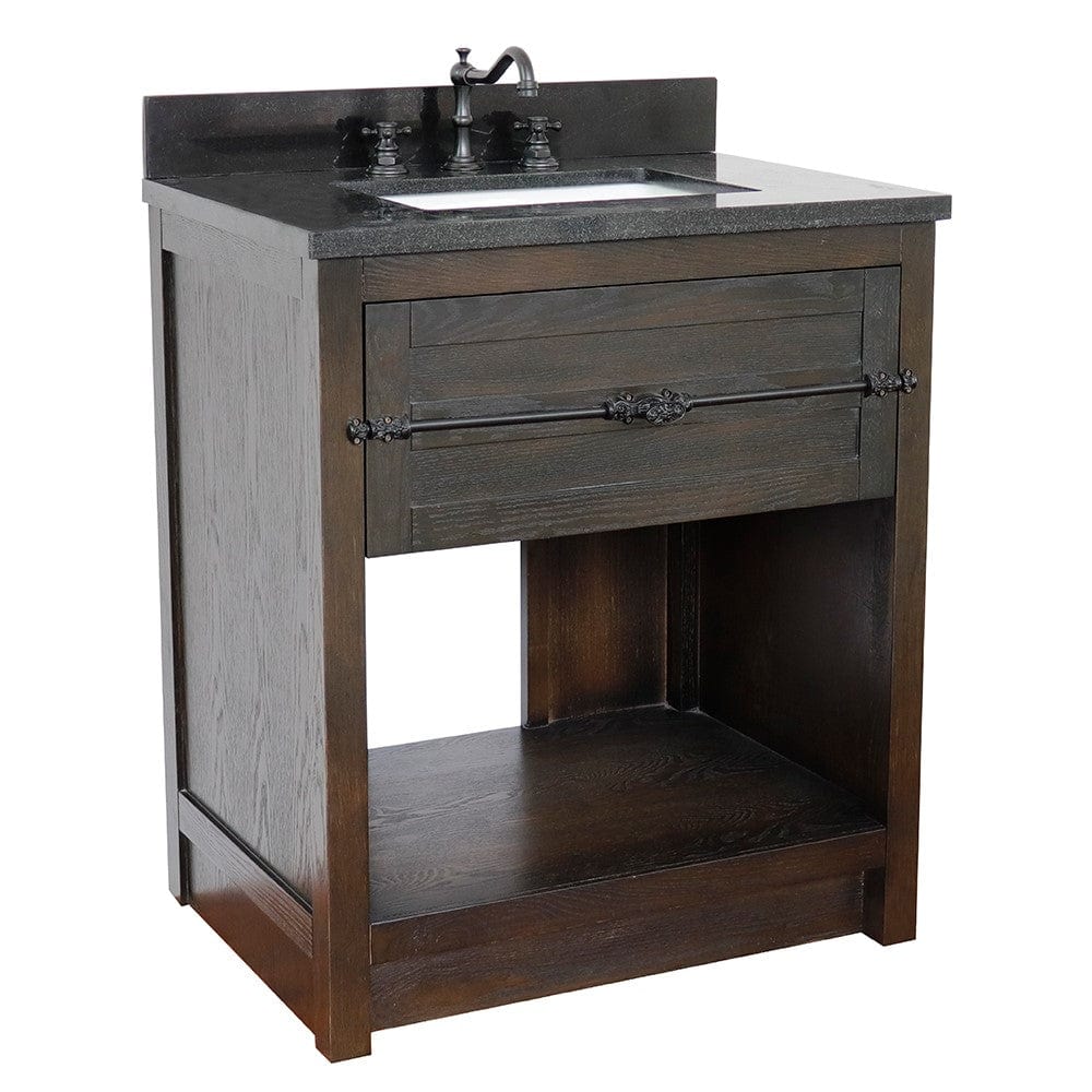 Bellaterra 31" Single Vanity in Brown Ash Finish