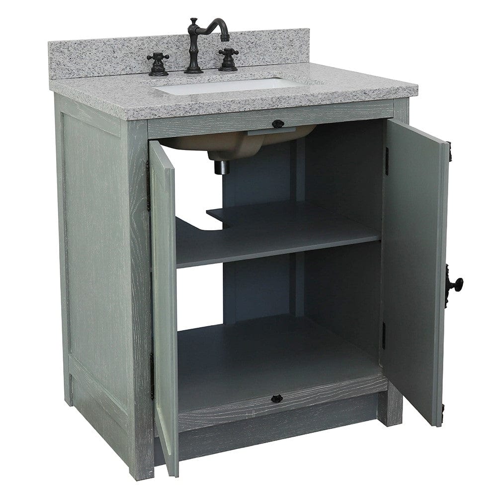 Bellaterra 31" Single Vanity in Gray Ash Finish