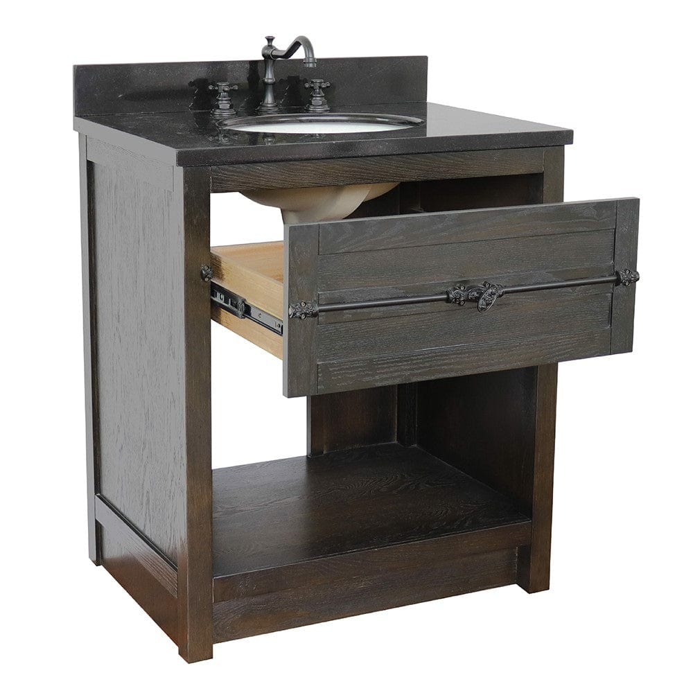 Bellaterra 31" Single Vanity in Brown Ash Finish