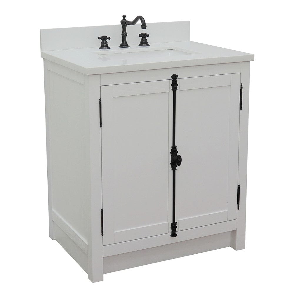 Bellaterra 31" Single Vanity in Glacier Ash Finish