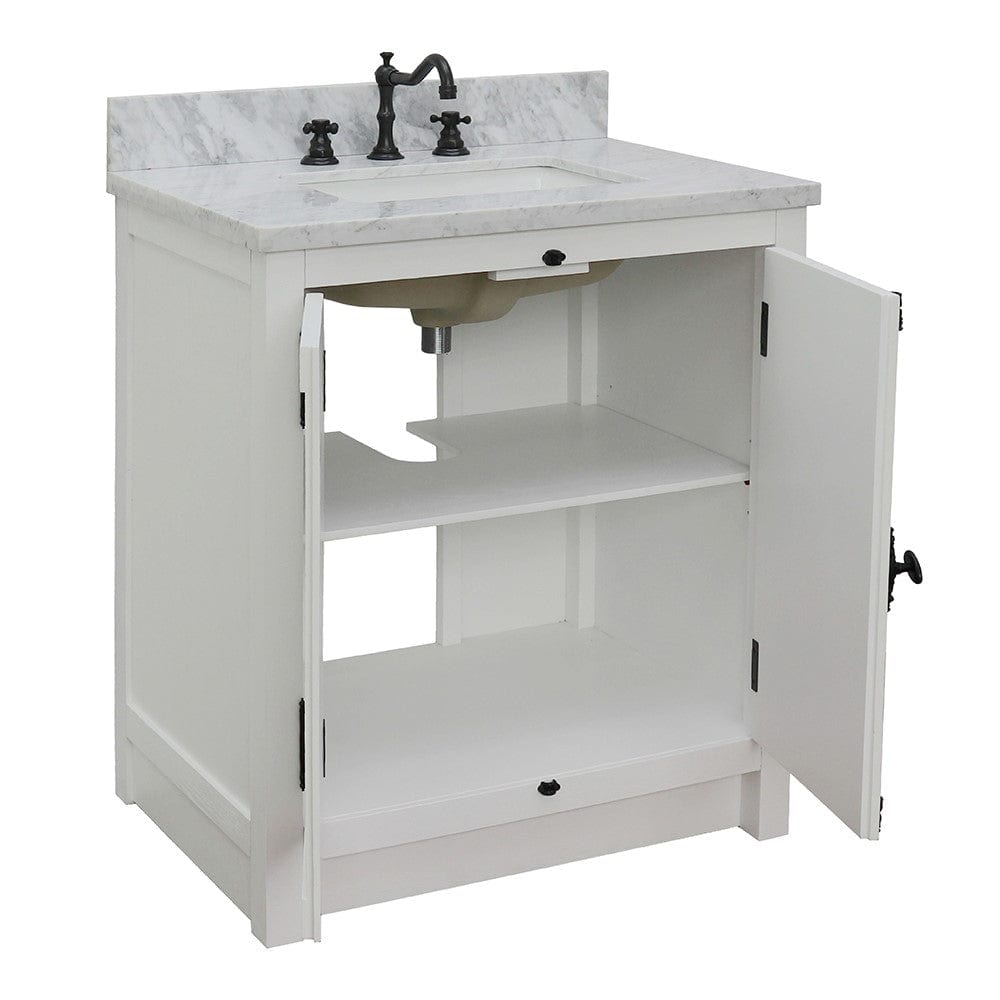 Bellaterra 31" Single Vanity in Glacier Ash Finish