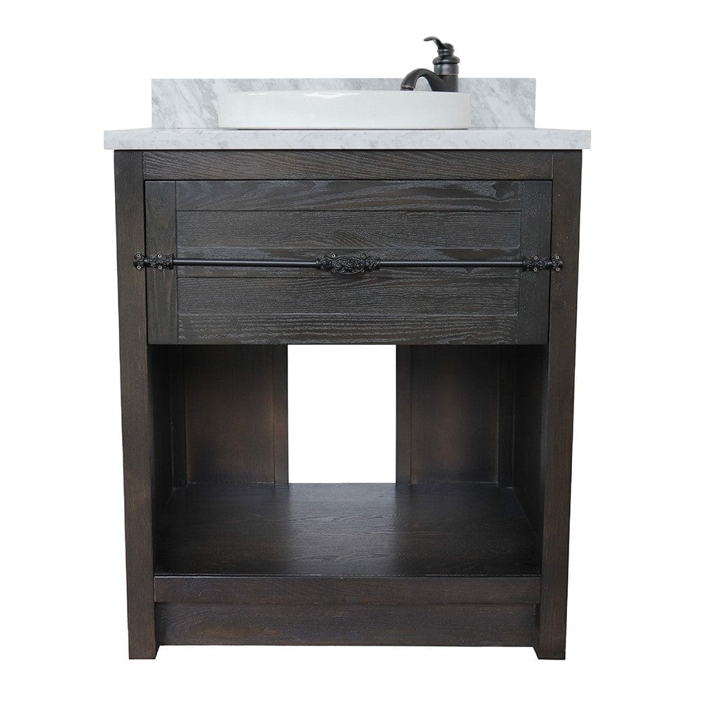 Bellaterra 31" Single Vanity in Brown Ash Finish