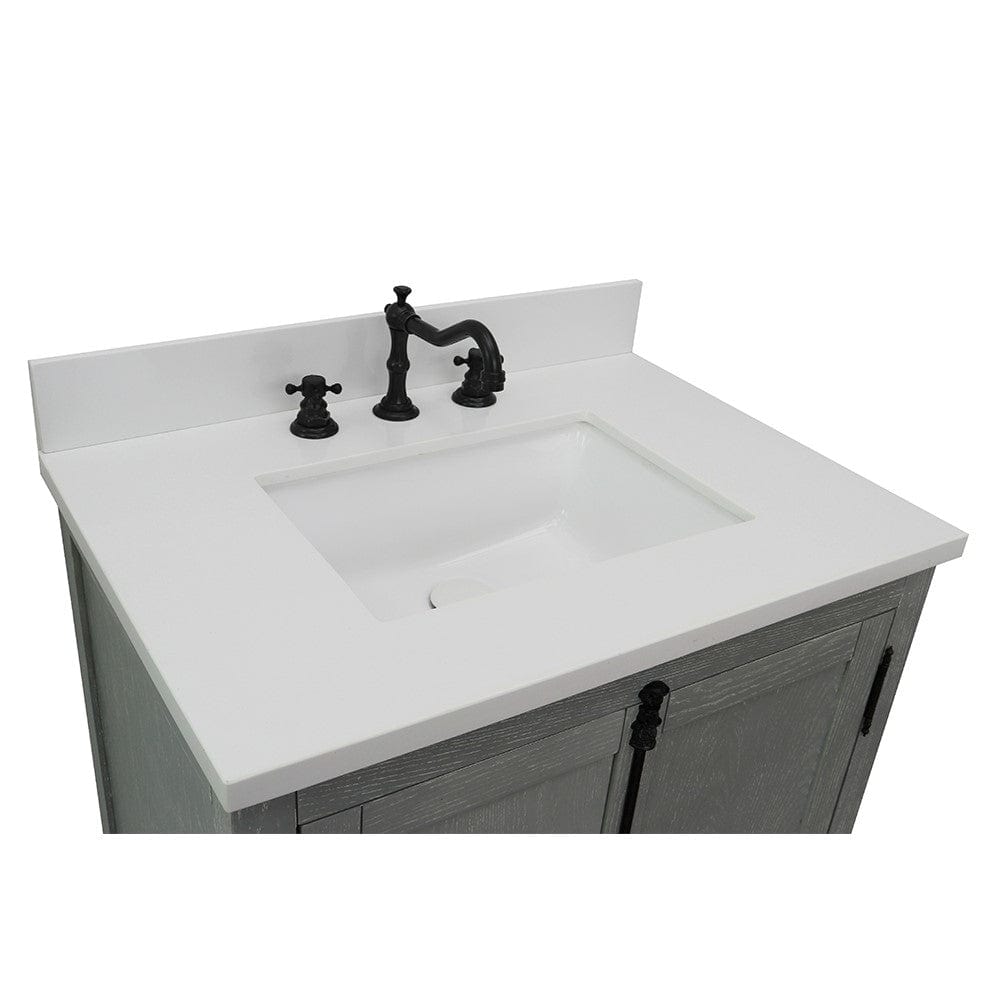 Bellaterra 31" Single Vanity in Gray Ash Finish