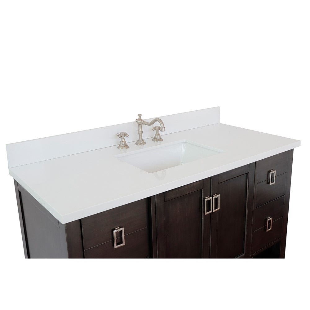 Bellaterra 49" Single Vanity in Silvery Brown Finish