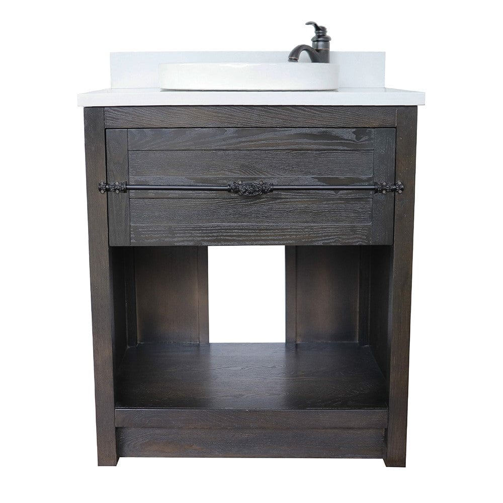 Bellaterra 31" Single Vanity in Brown Ash Finish