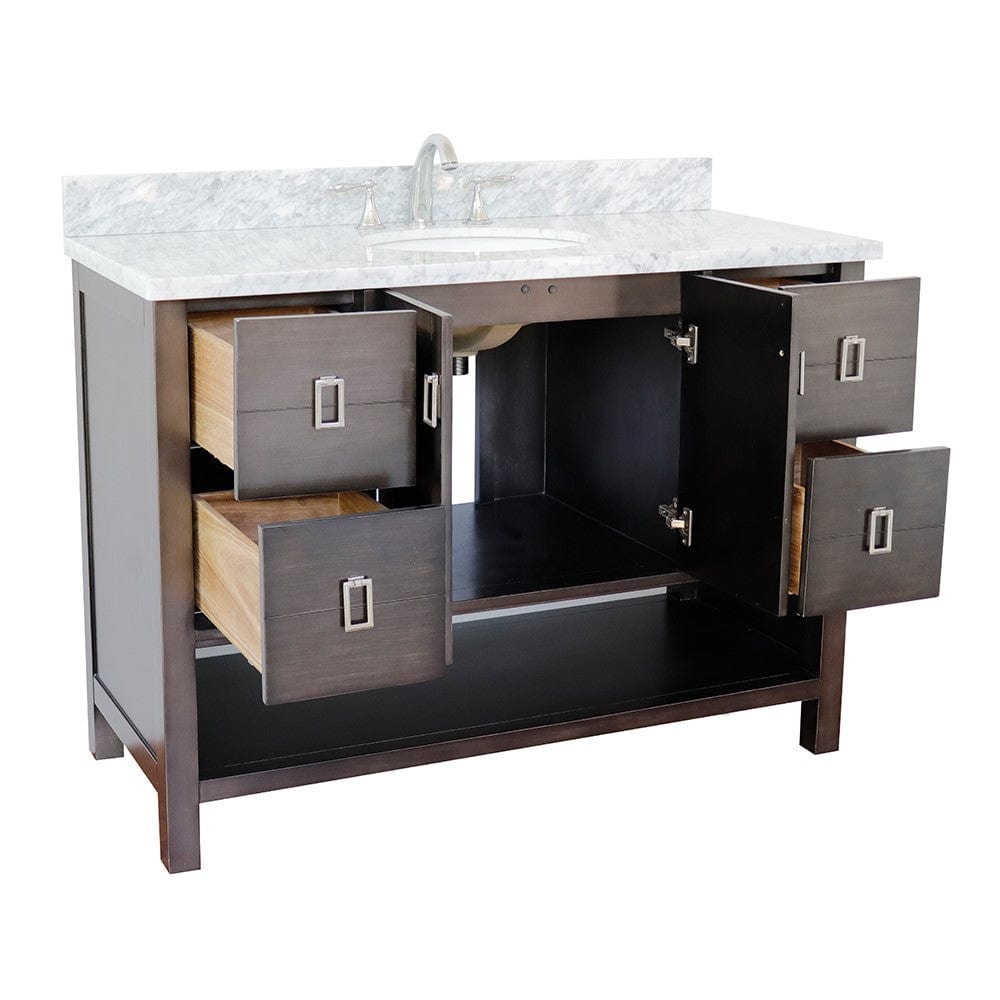 Bellaterra 49" Single Vanity in Silvery Brown Finish