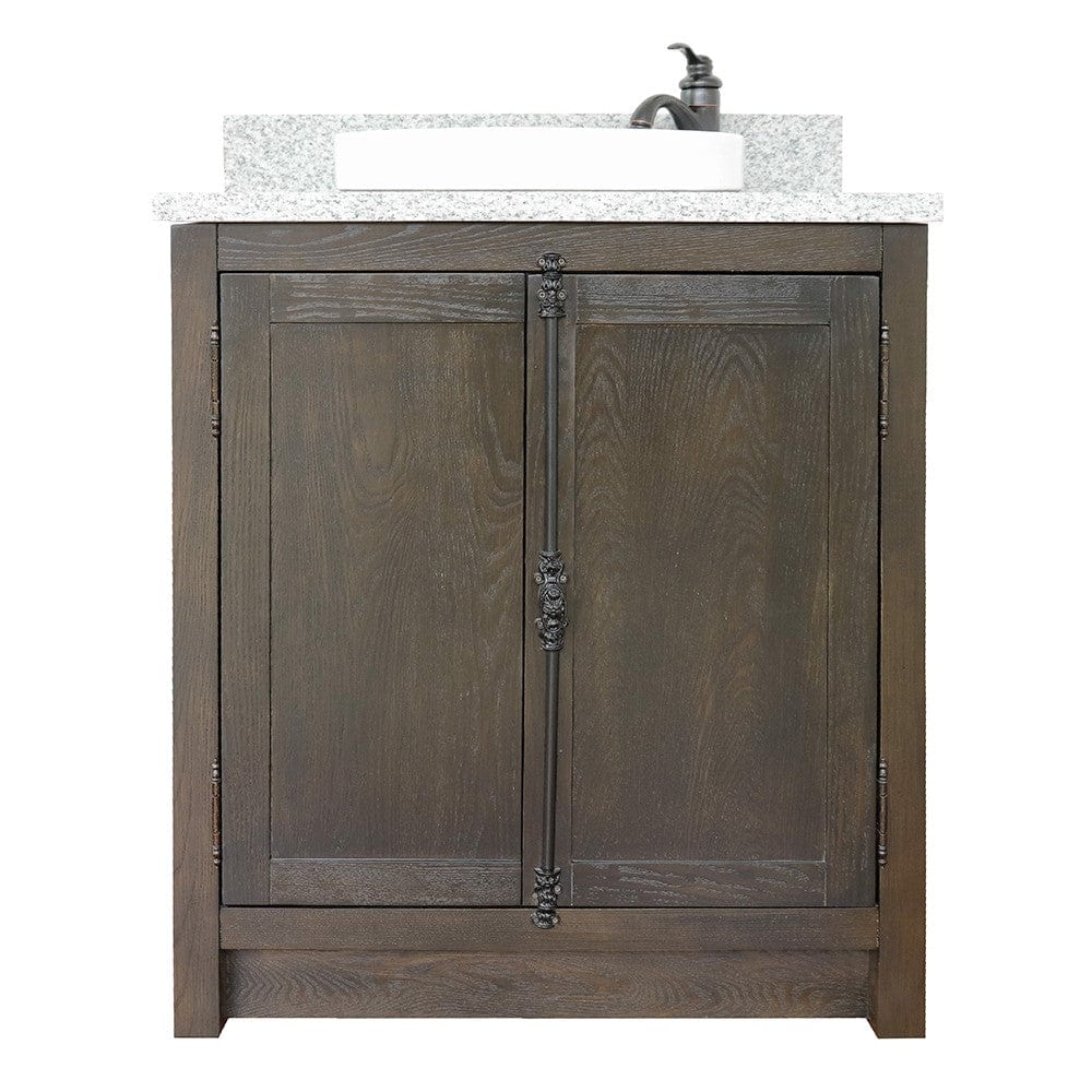 Bellaterra 31" Single Vanity in Brown Ash Finish