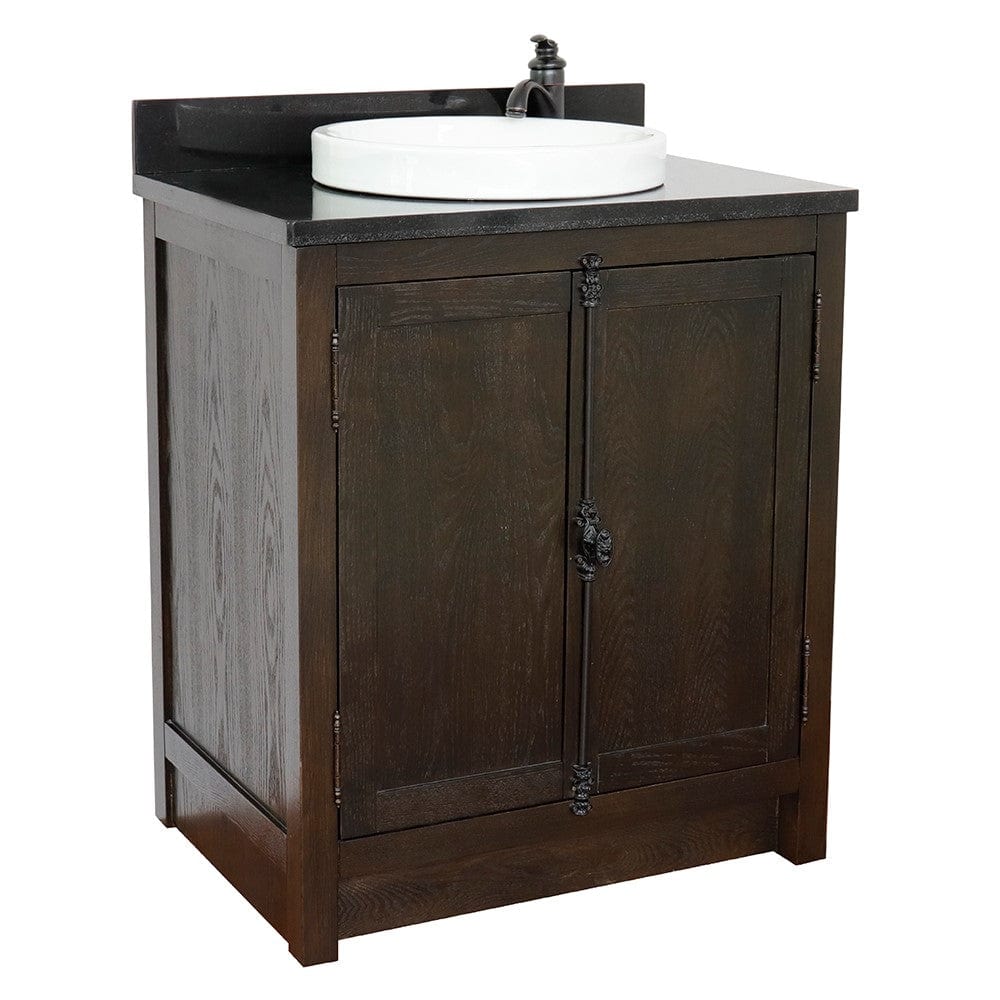 Bellaterra 31" Single Vanity in Brown Ash Finish