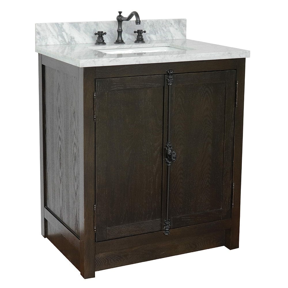 Bellaterra 31" Single Vanity in Brown Ash Finish