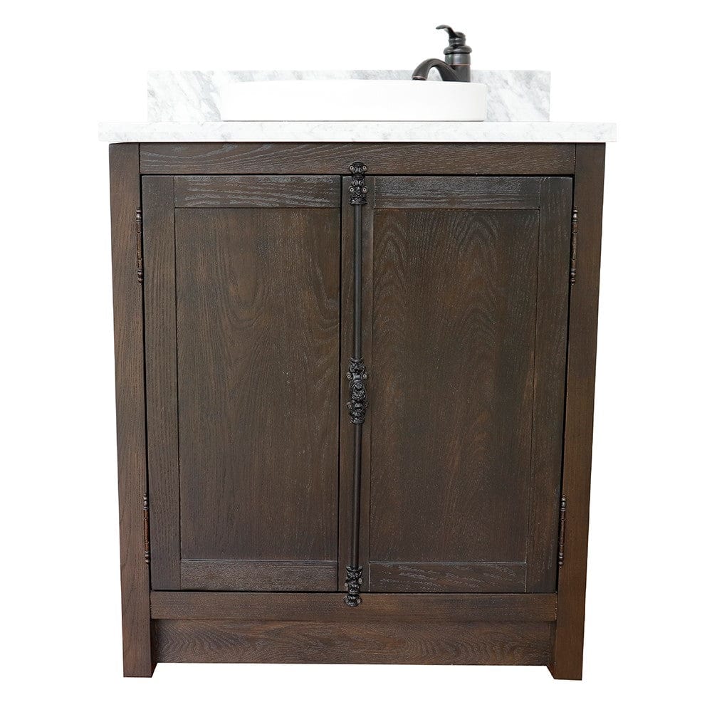 Bellaterra 31" Single Vanity in Brown Ash Finish