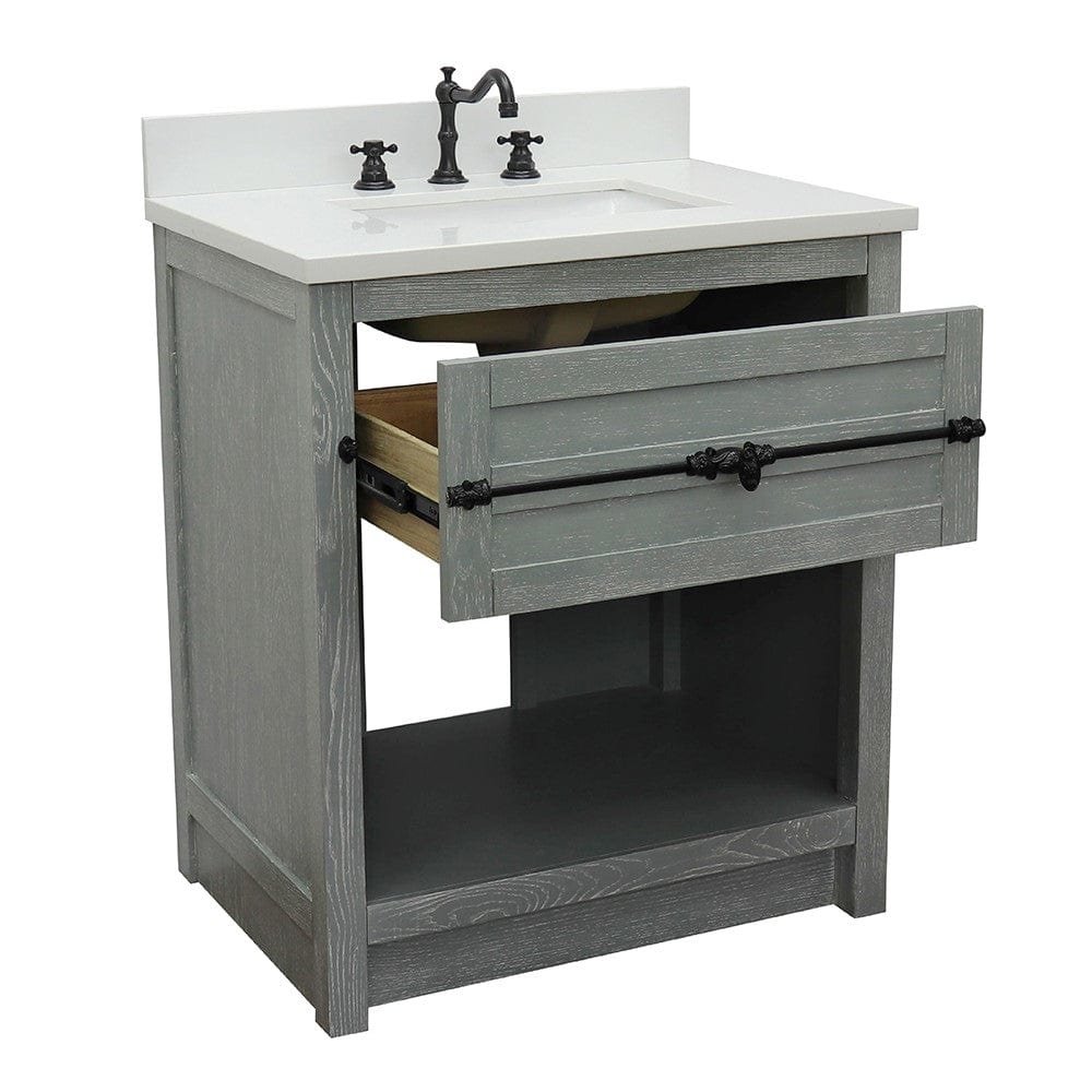 Bellaterra 31" Single Vanity in Gray Ash Finish