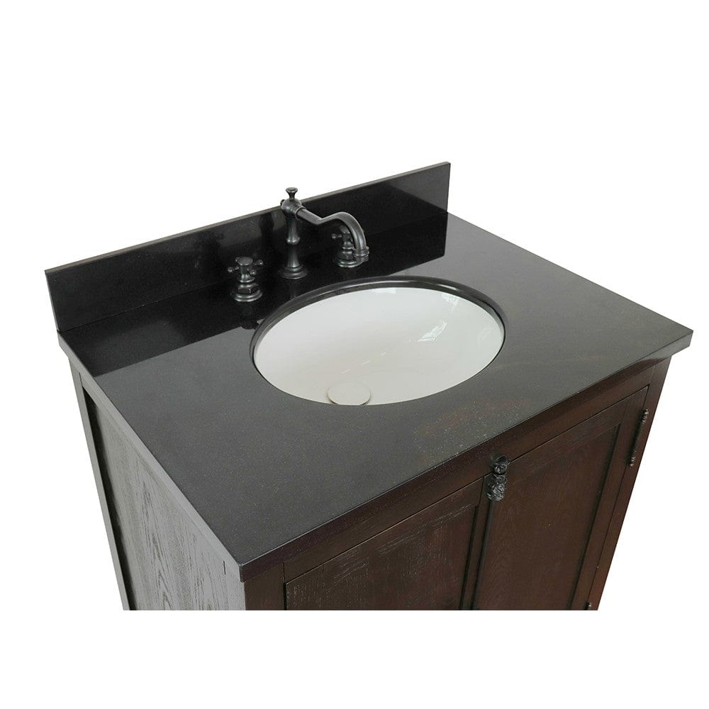 Bellaterra 31" Single Vanity in Brown Ash Finish