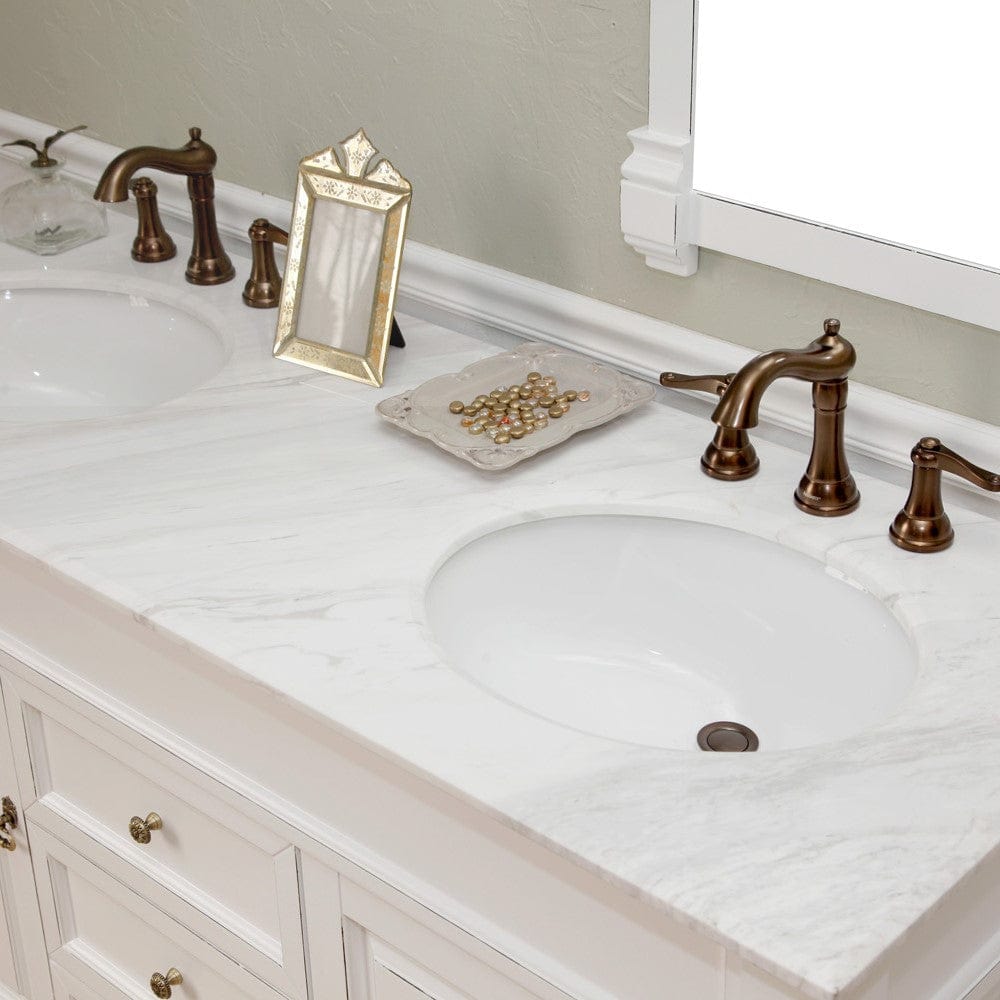 Bellaterra 60 in Double Sink Vanity Wood