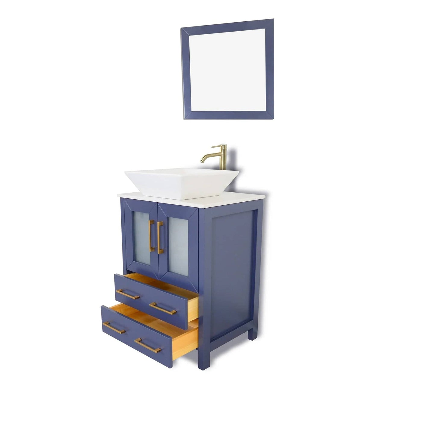 Vanity Art Ravenna 24" Single Sink Bathroom Vanity Combo Set