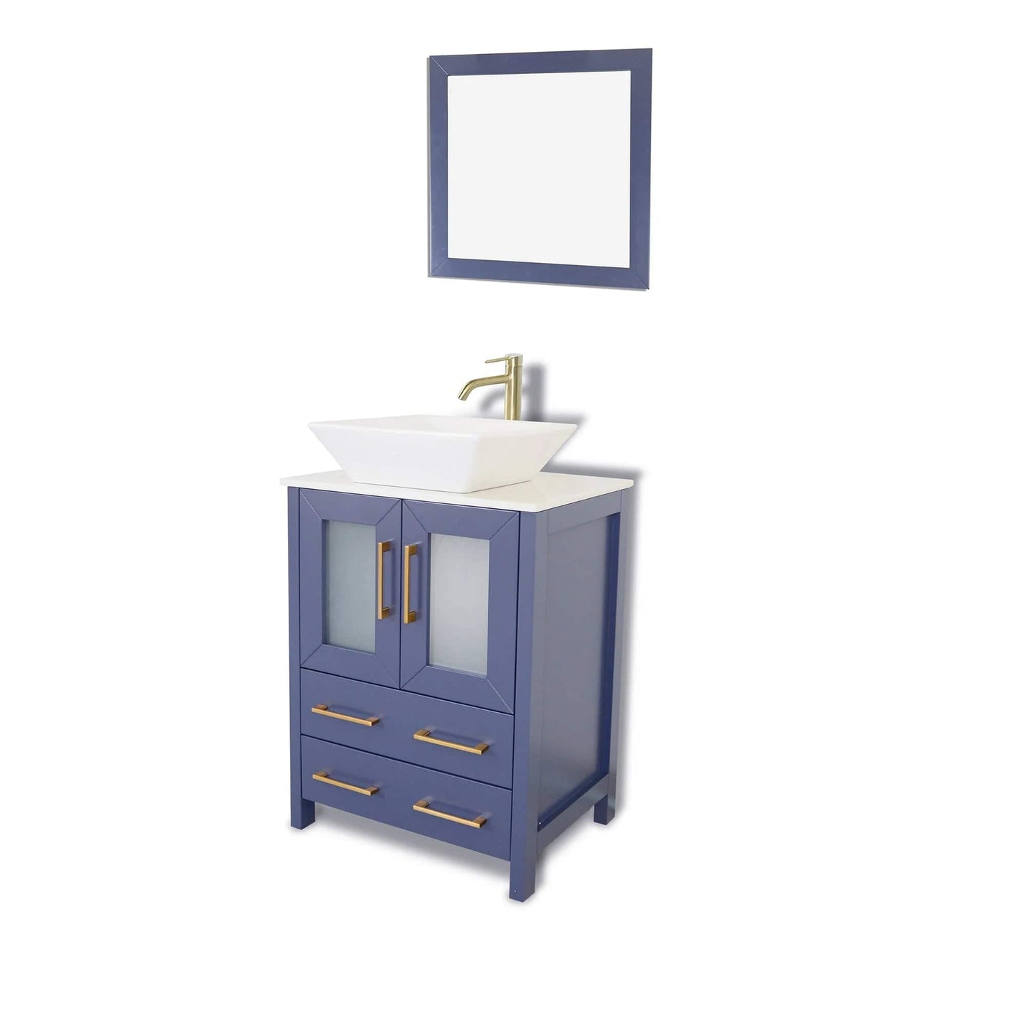 Vanity Art Ravenna 24" Single Sink Bathroom Vanity Combo Set