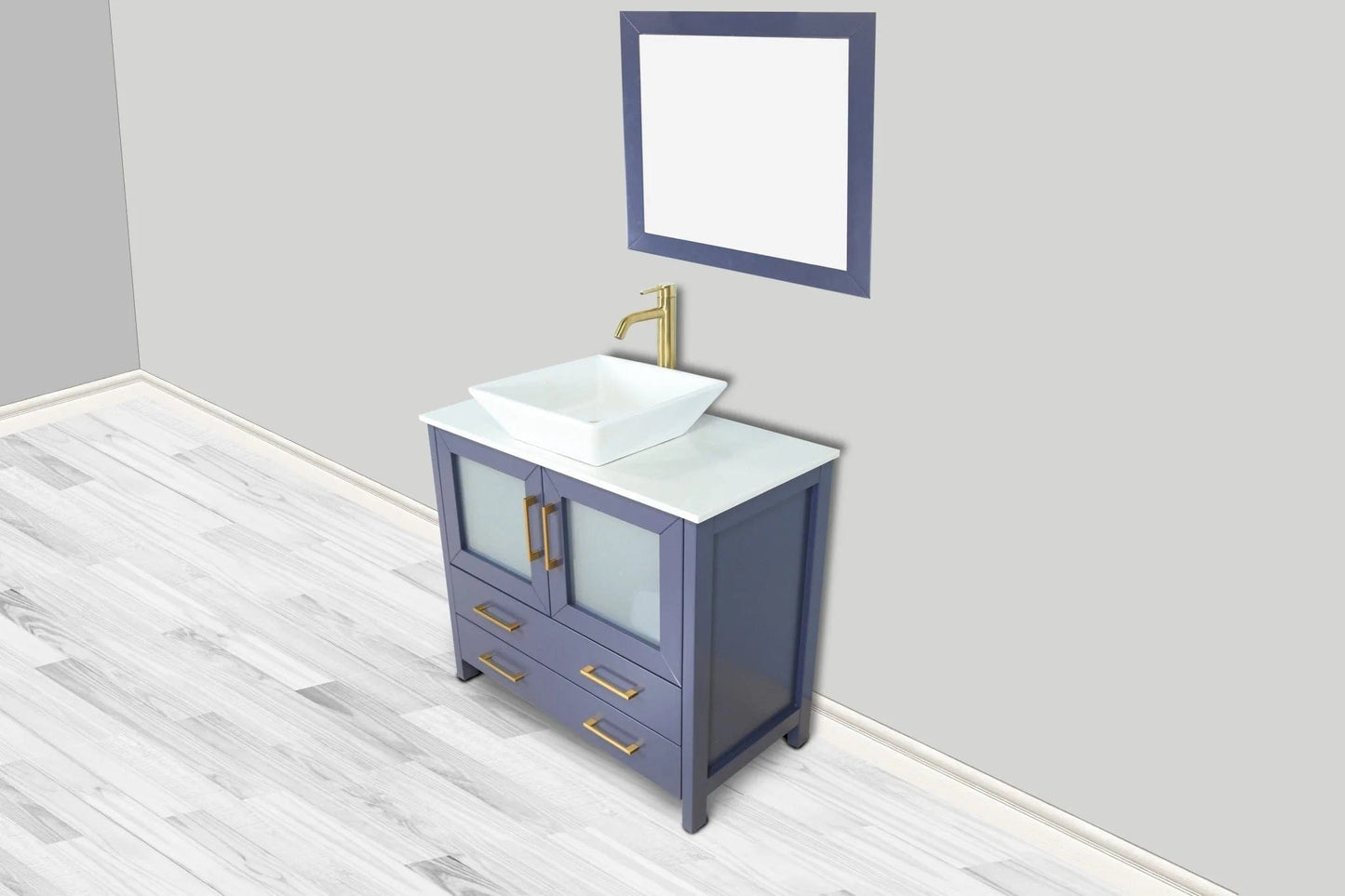 Vanity Art Ravenna 36" Single Sink Bathroom Vanity Combo Set