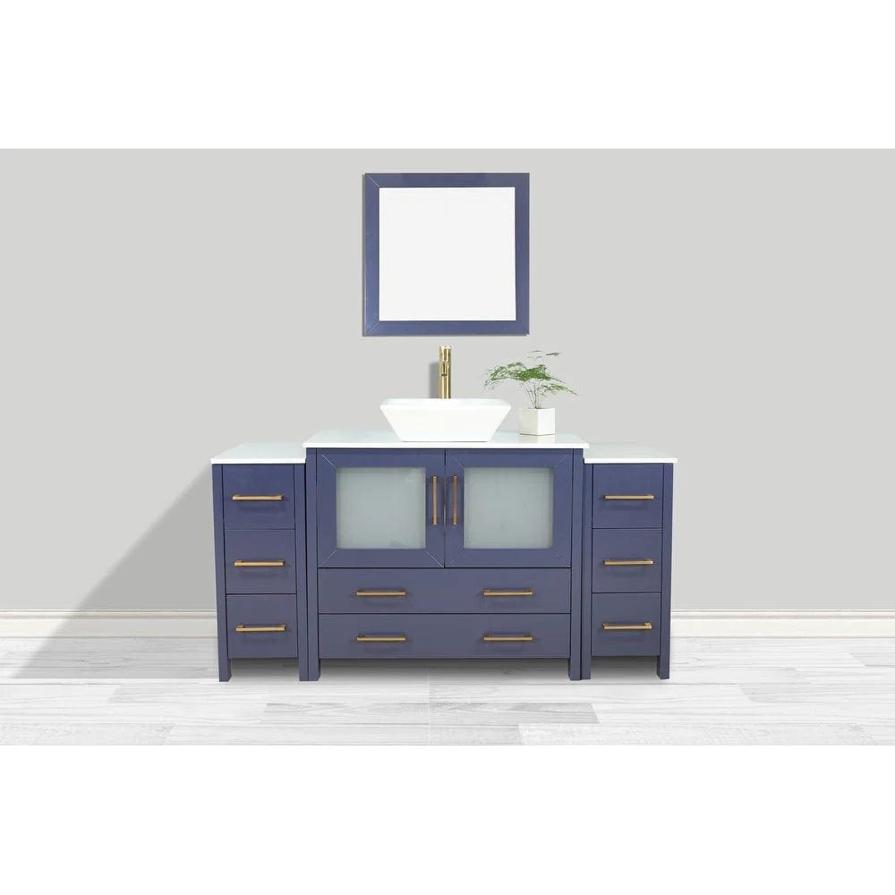 Vanity Art Ravenna 60" Single Sink Small Bathroom Vanity Set